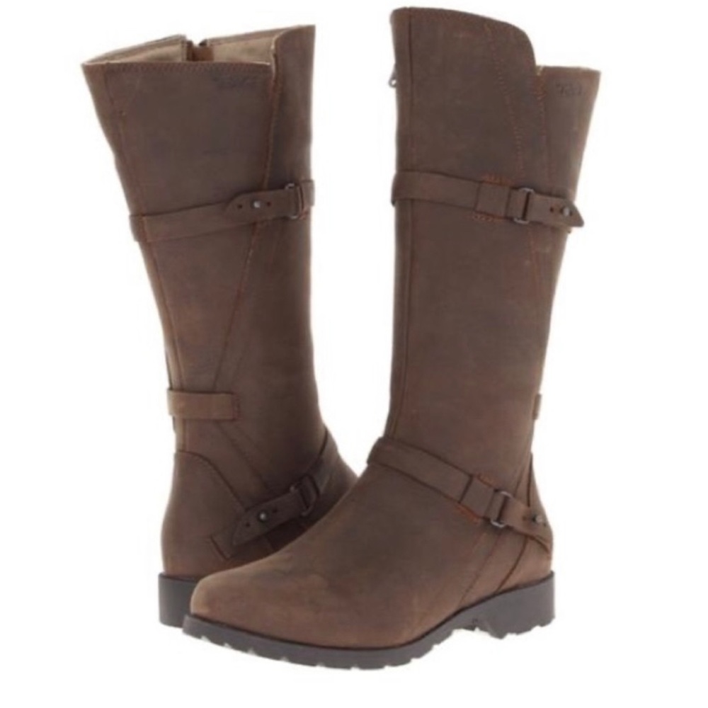 Teva De La Vina Waterproof Tall Riding Boots in brown